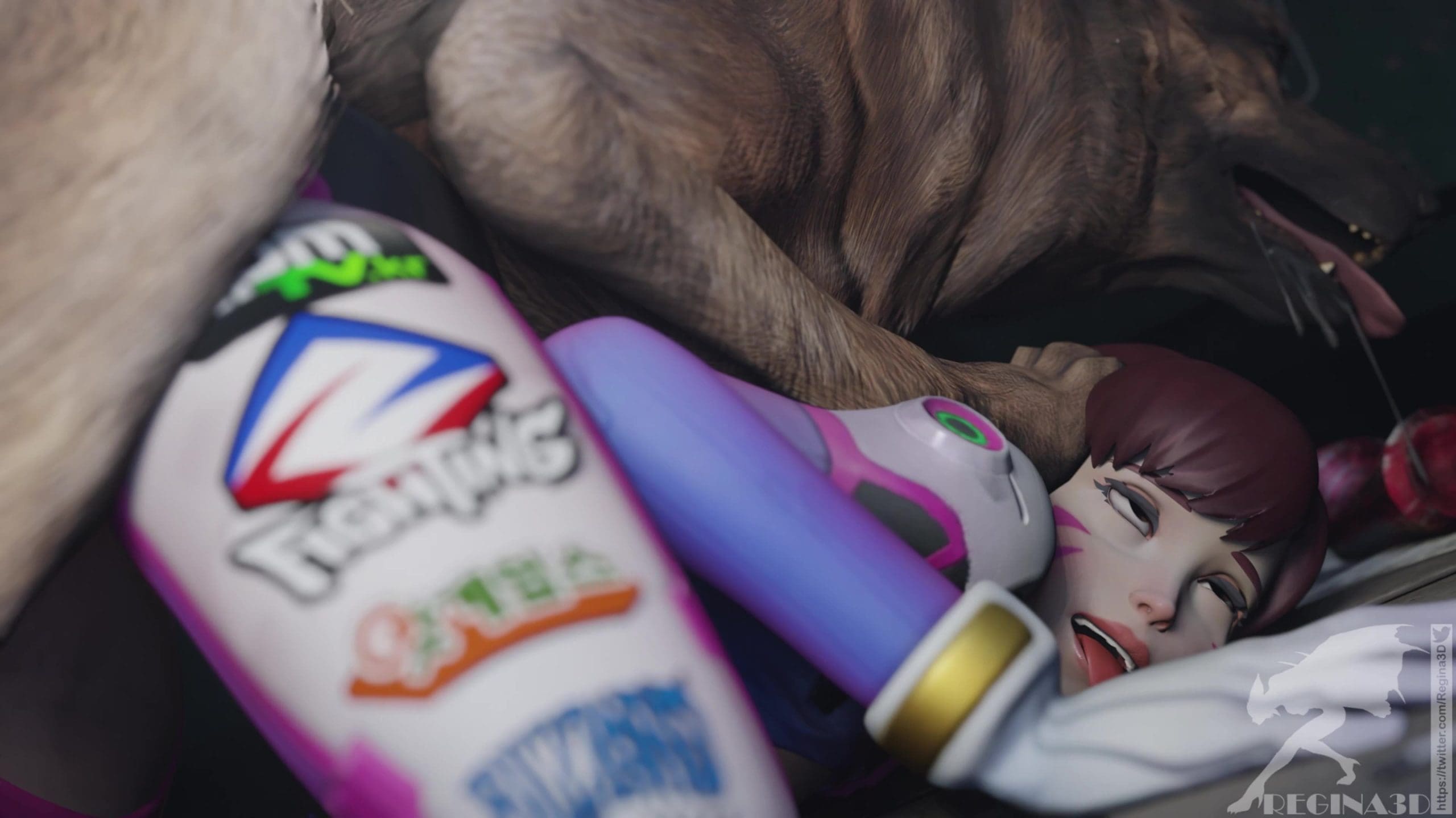 D.Va Takes Puppies [Regina3D]