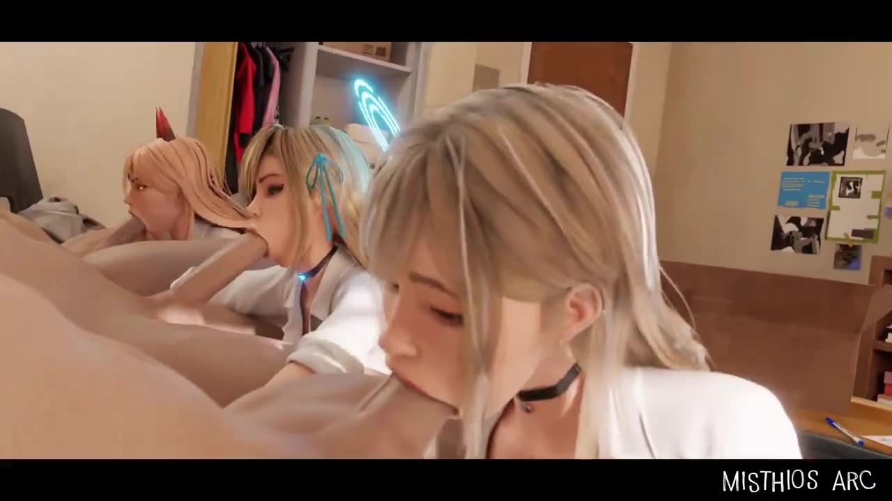 Anime Schoolgirl Blowjob Challenge [Misthios Arc]