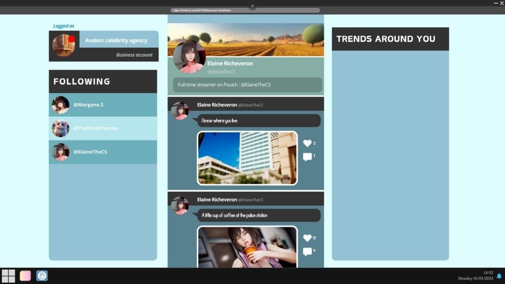 E-Thots : A Game Set in a 100% Interactive PC Interface Download