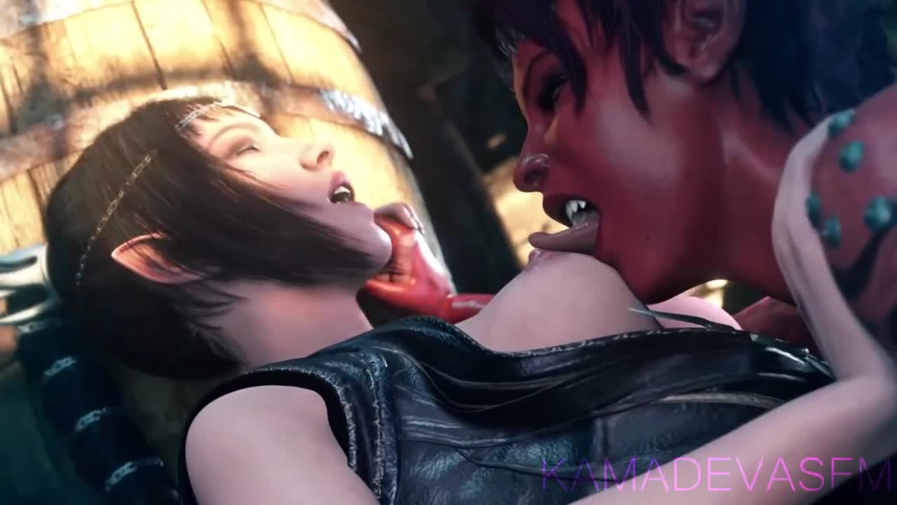 BG3 – Afterparty Shadowheart and Karlach [FUTA] [KamadevaSFM]