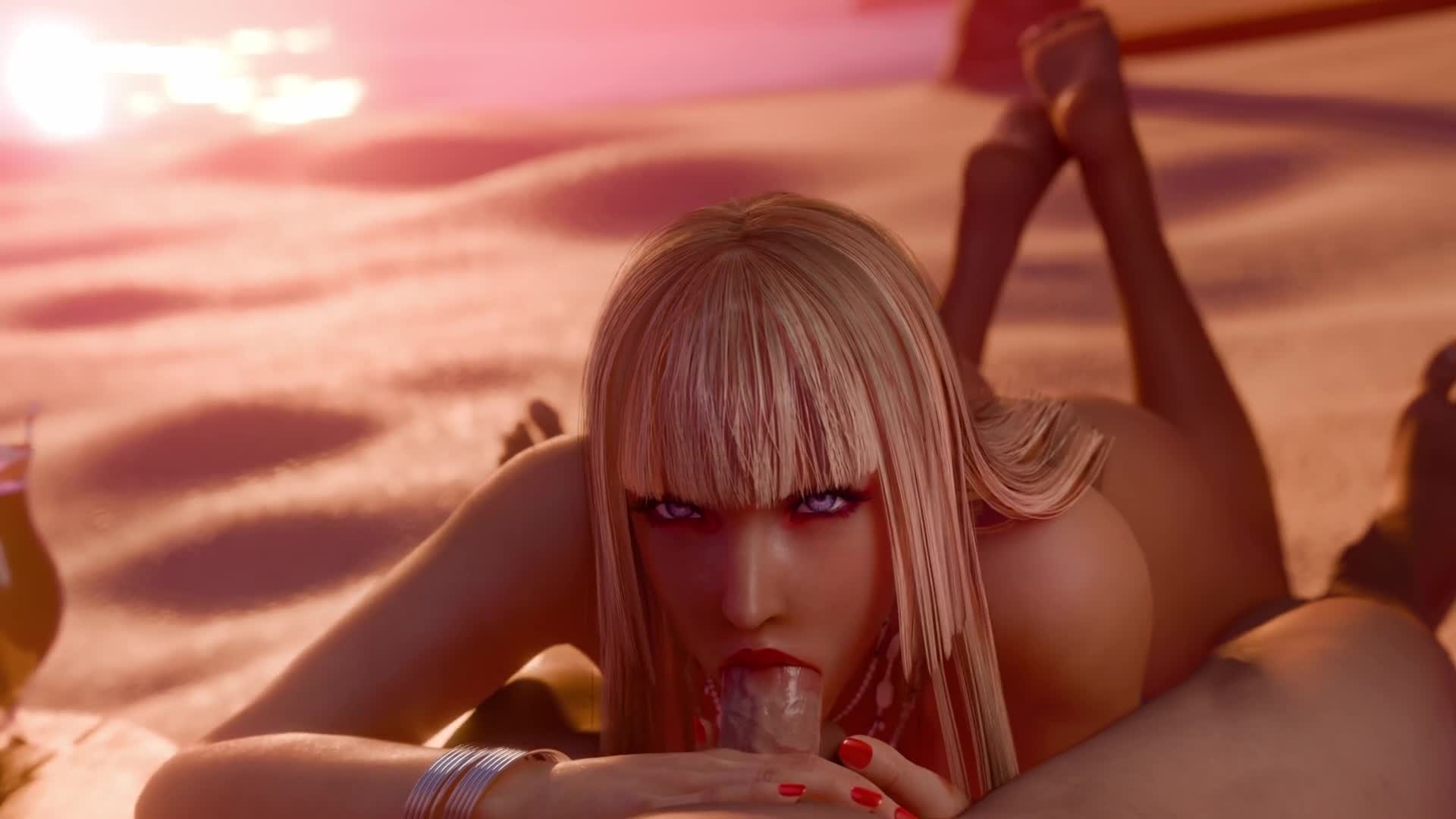 Lili On The Beach [Tanned] [Lewdgazer]