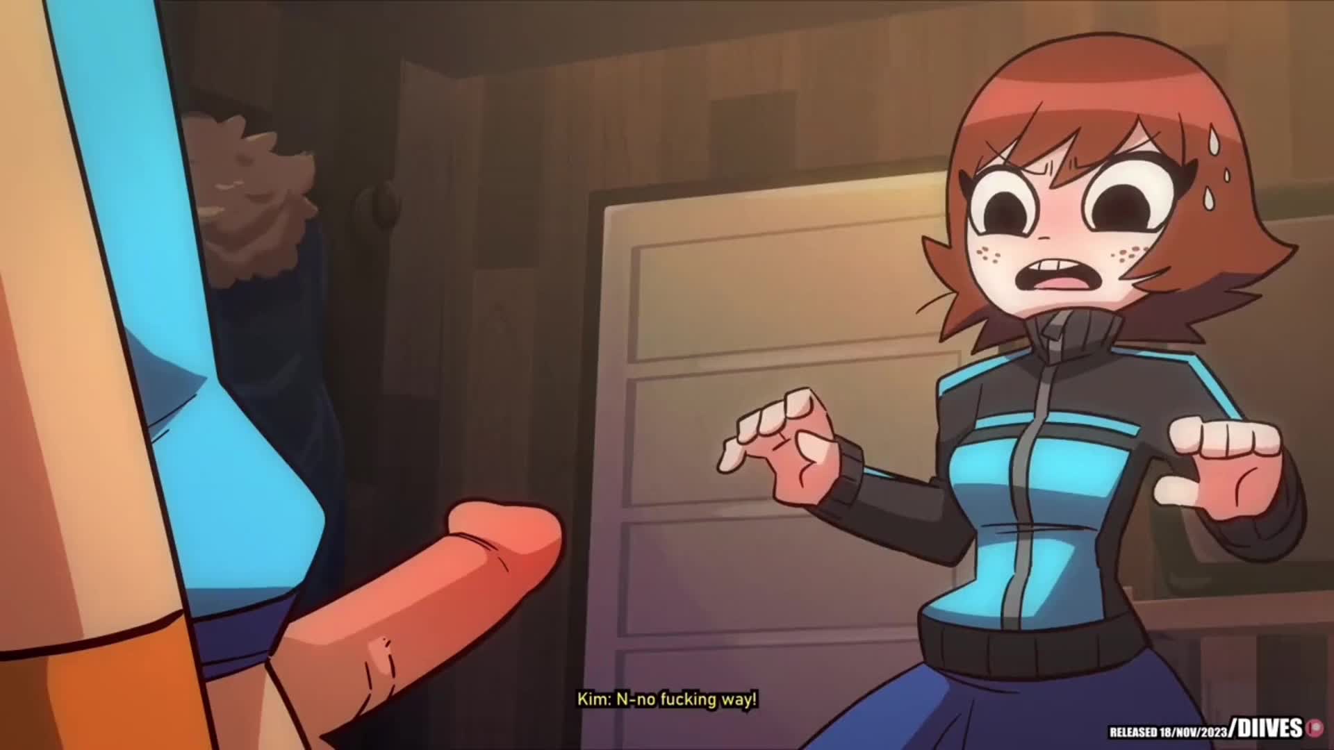 Scott Pilgrim Defeats Kim Into a Fuck Battle [Diives]