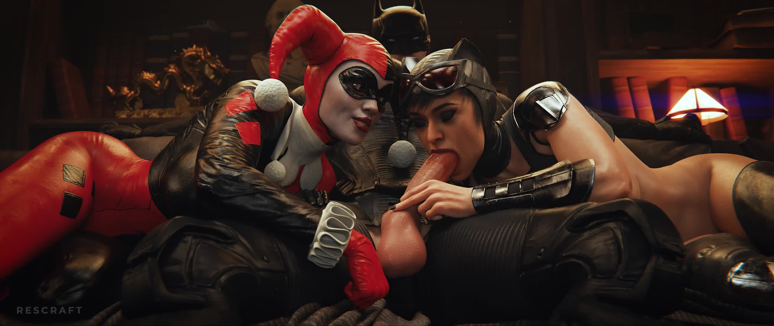 Harley Cat Woman and Batman [Rescraft]