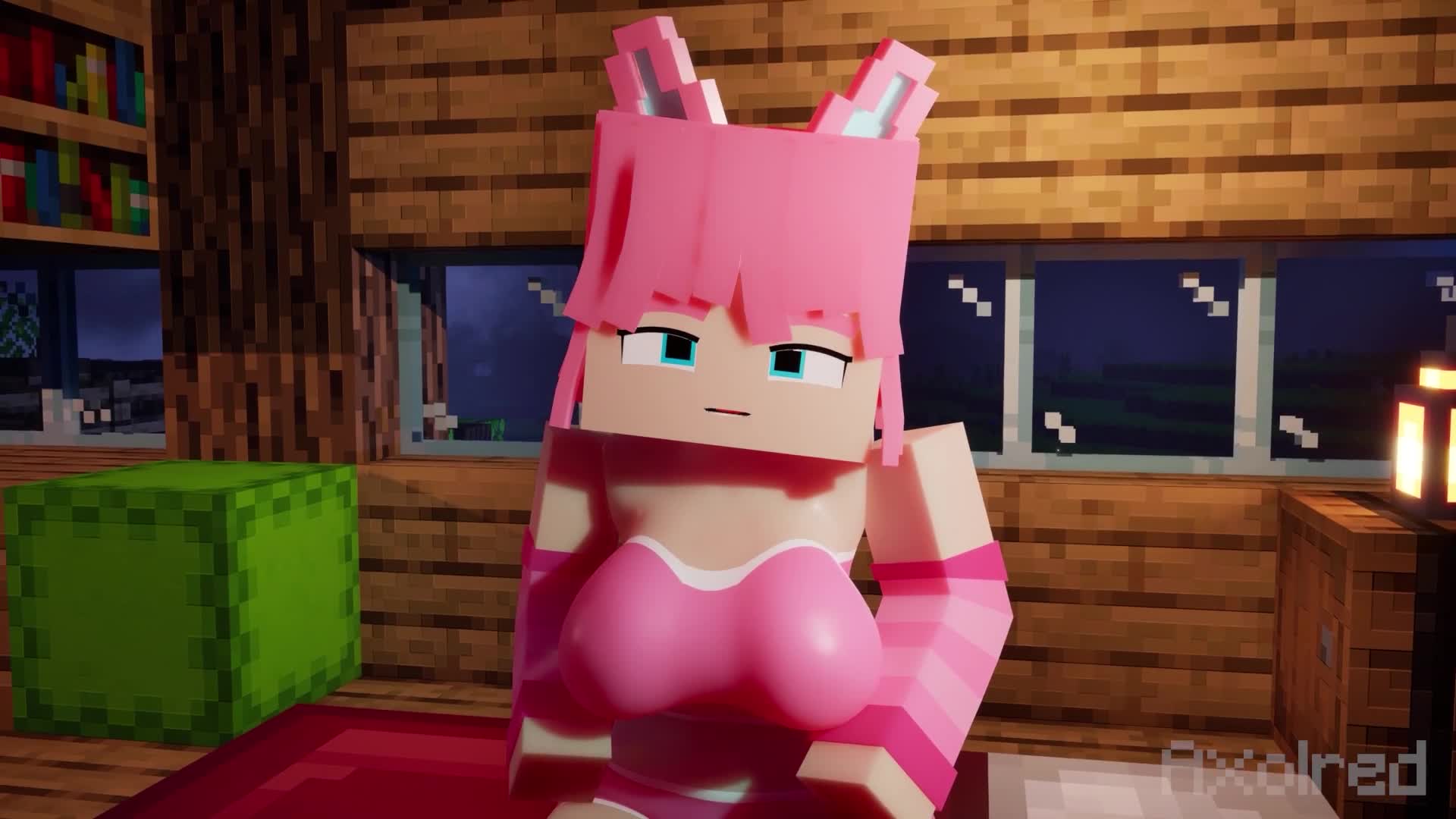 Villager X Sexy Girl in Minecraft [Axolred]
