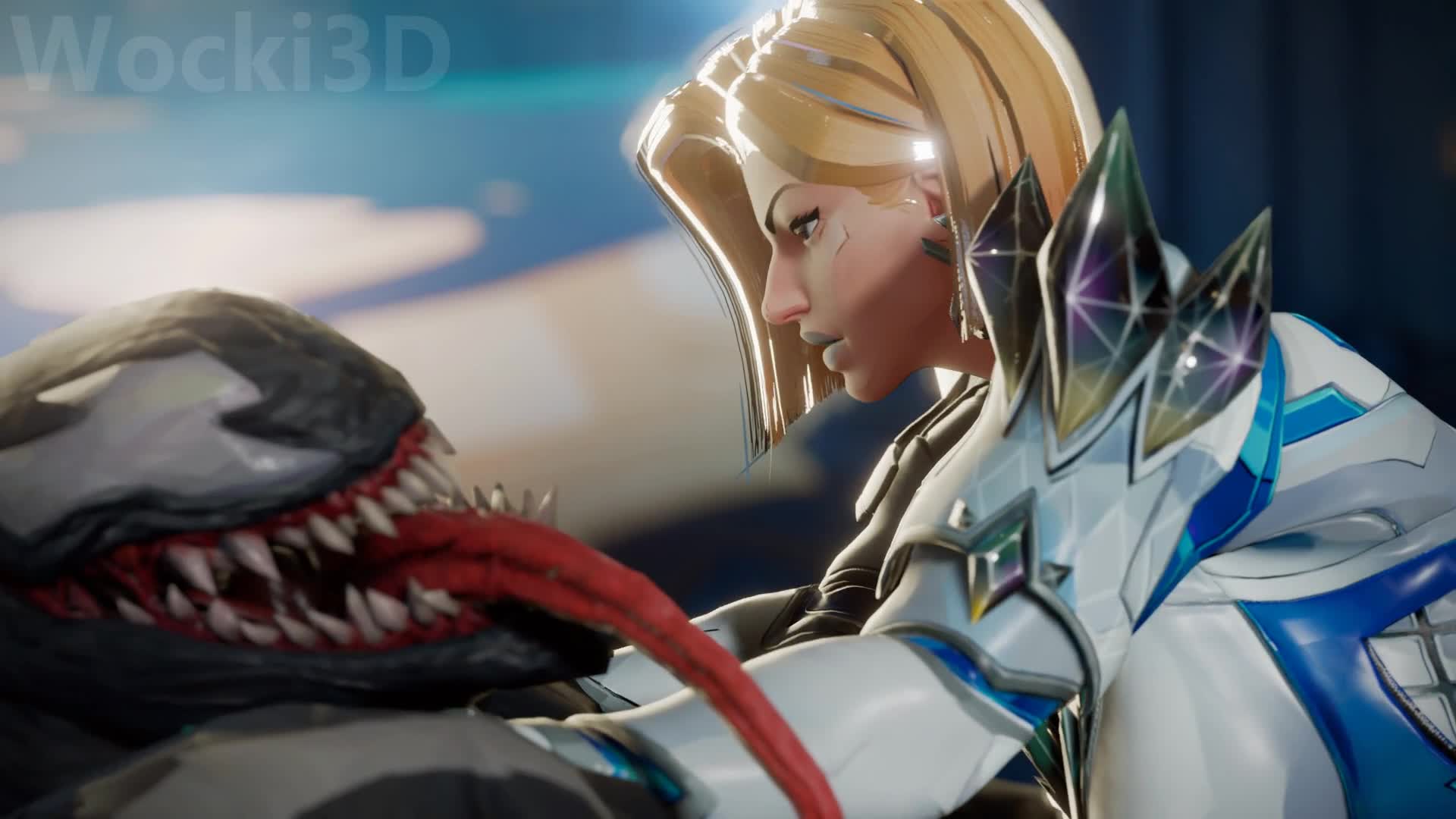 Venom Defeats Emma’s Telepathic Trap [Wocki3D]