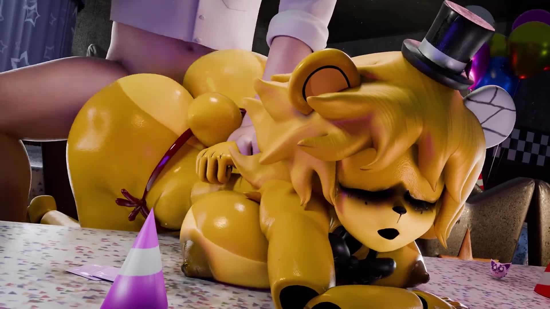 Golden Freddy Doggystyle Position Animation [BabyMoonArt]