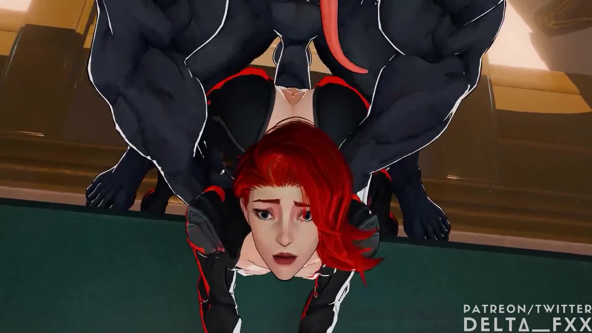 Black Widow Ambushed By Venom [DeltaFxx]