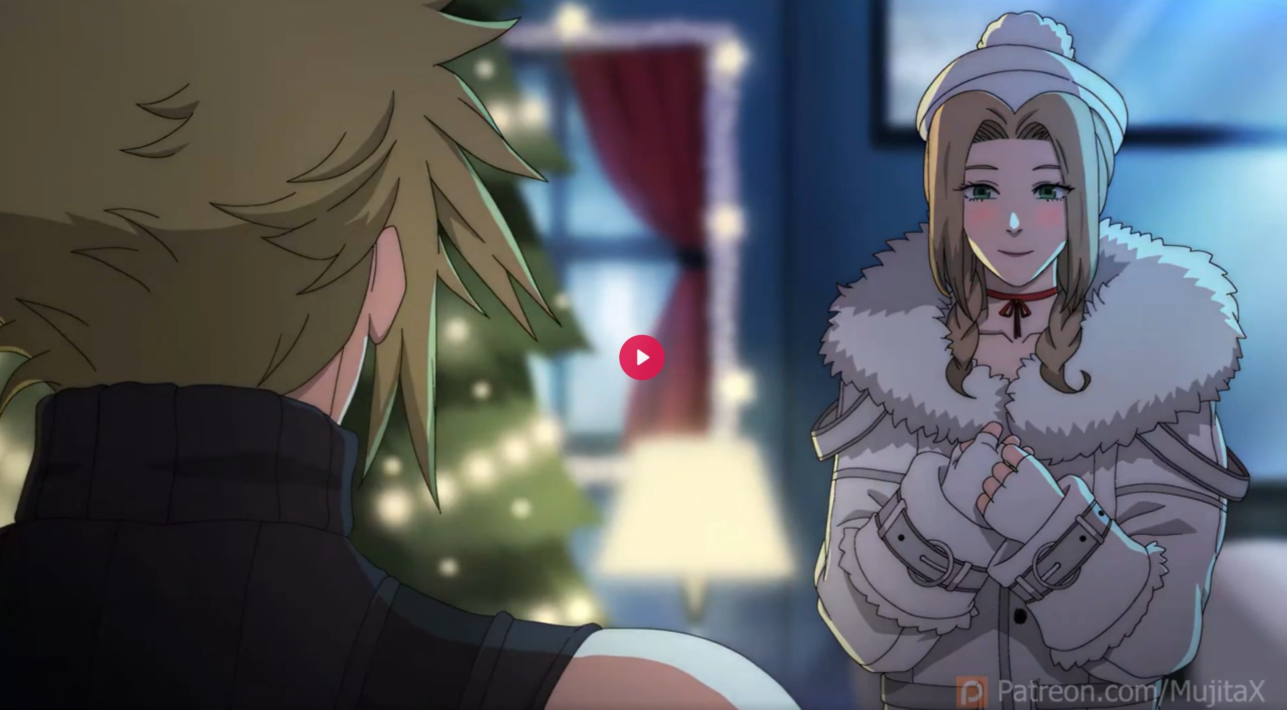 Aerith Happy New Year 2025 [Mujitax]