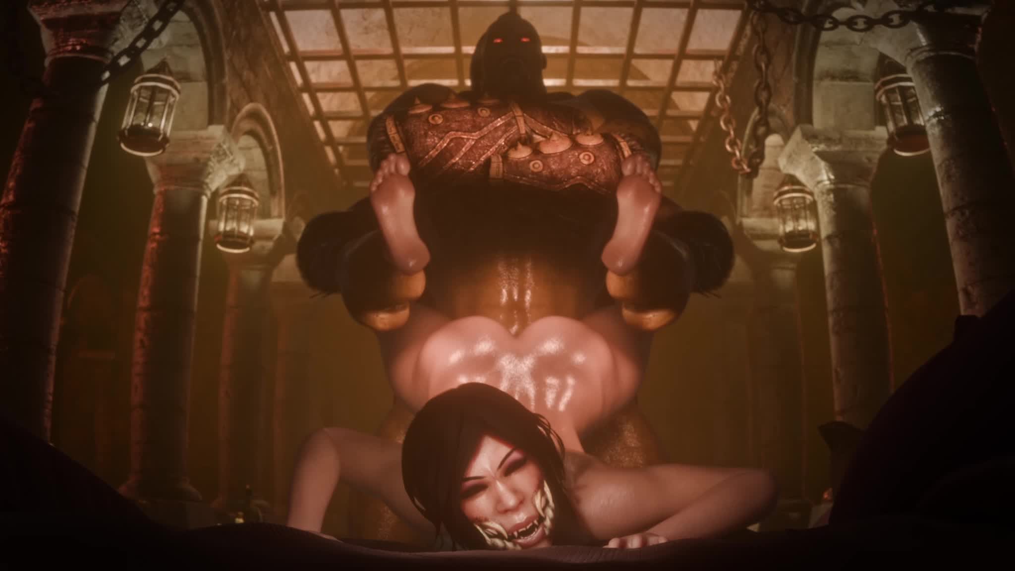 Mileena x Goro (Naked) [Mept44]