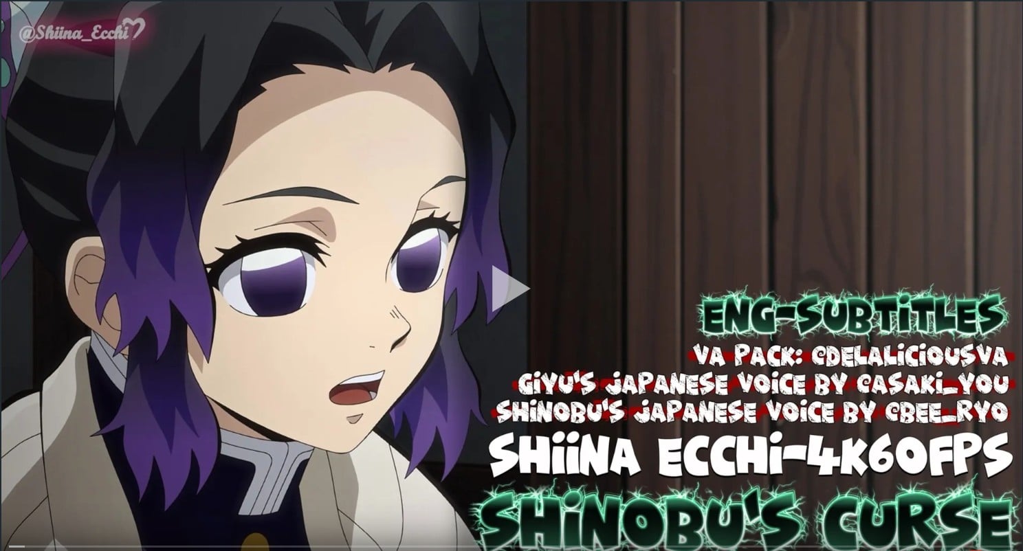 Shinobu’s Curse [SUB] [4K60FPS] [Shiina Ecchi]