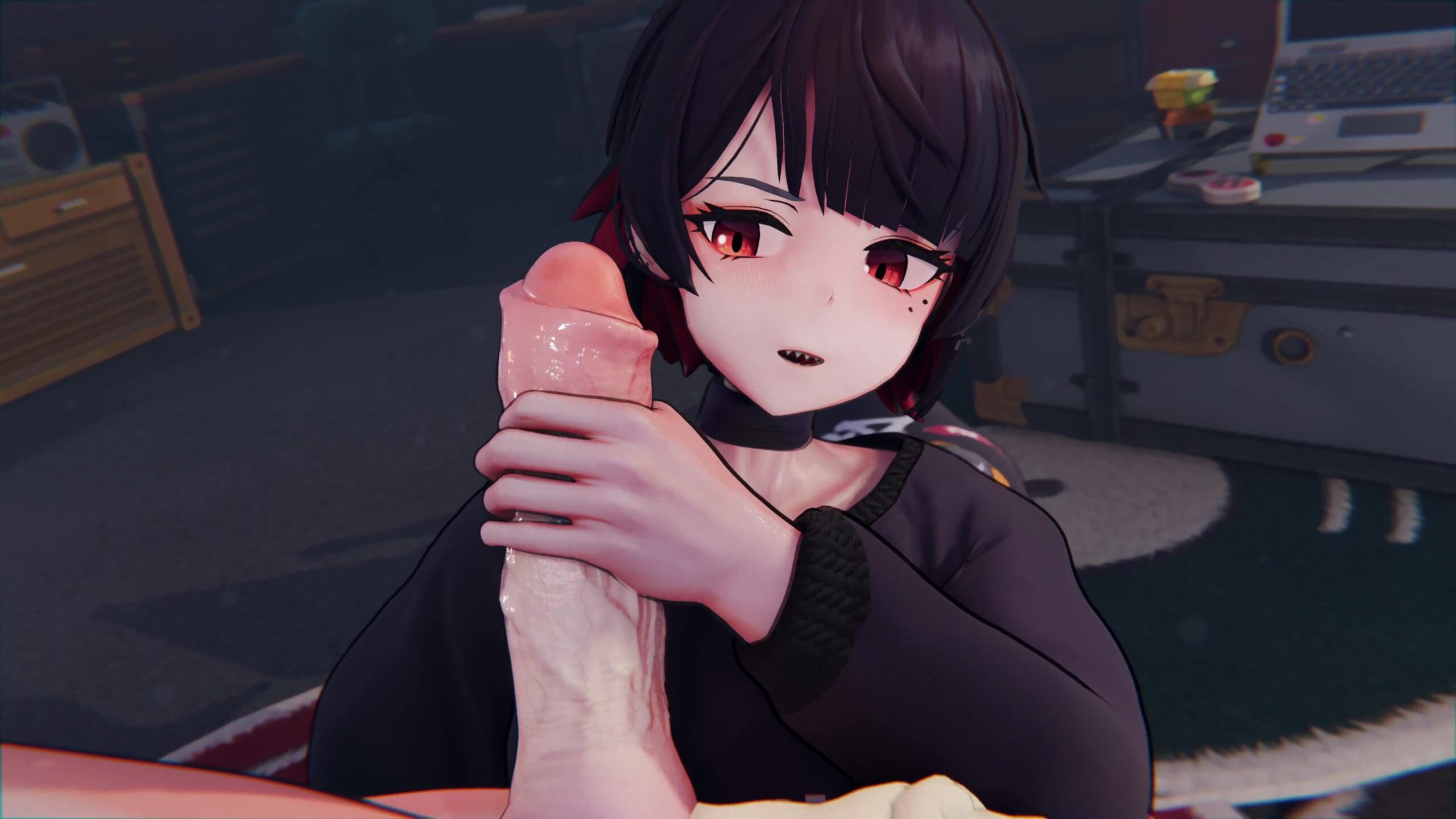 Ellen Oral Handjob [4K] [StarryMomoko]
