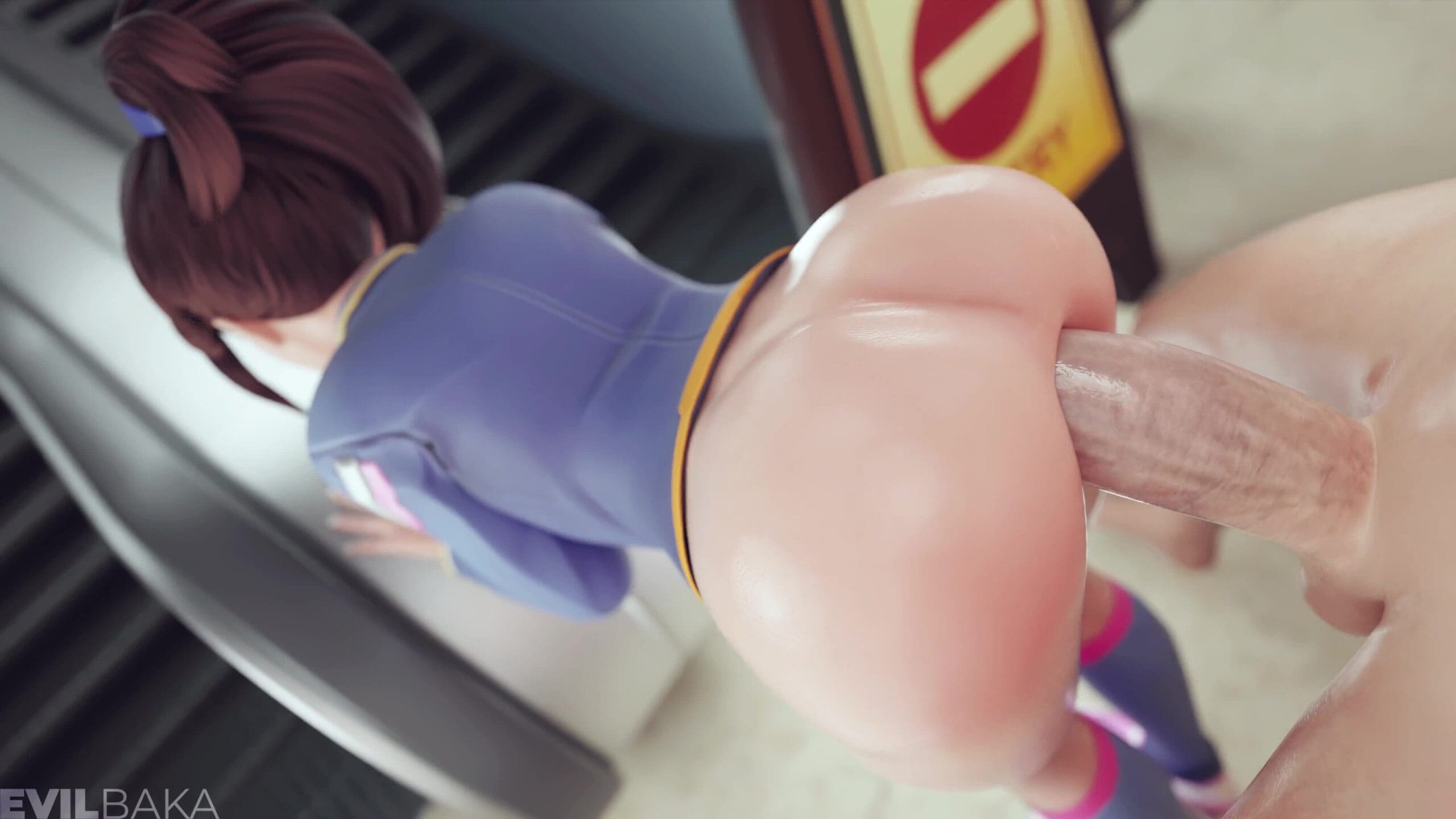 No Entry – D.Va [White] [4K60FPS] [Evilbaka]