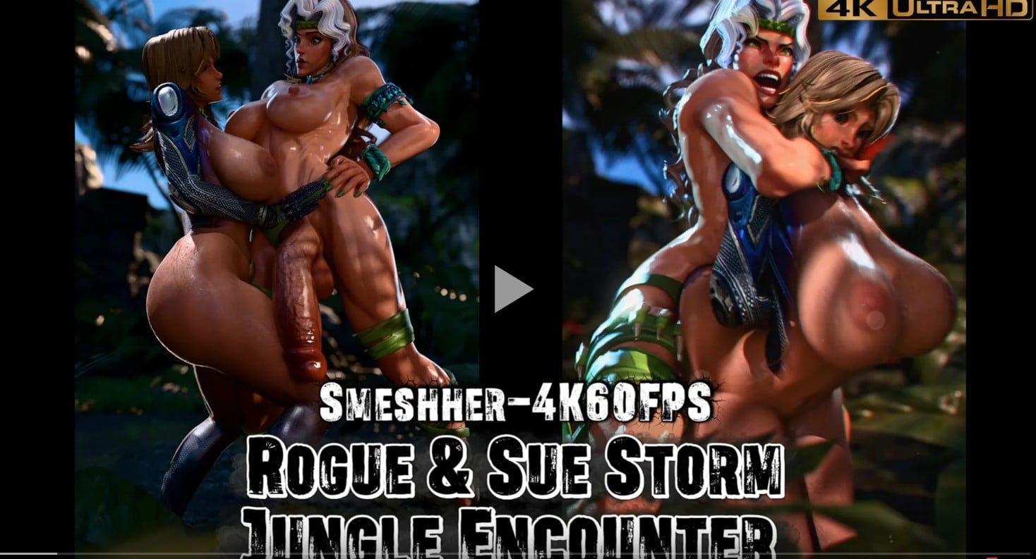 Rogue & Sue Storm – Jungle Encounter [FUTA] [4K60FPS] [Smeshher]