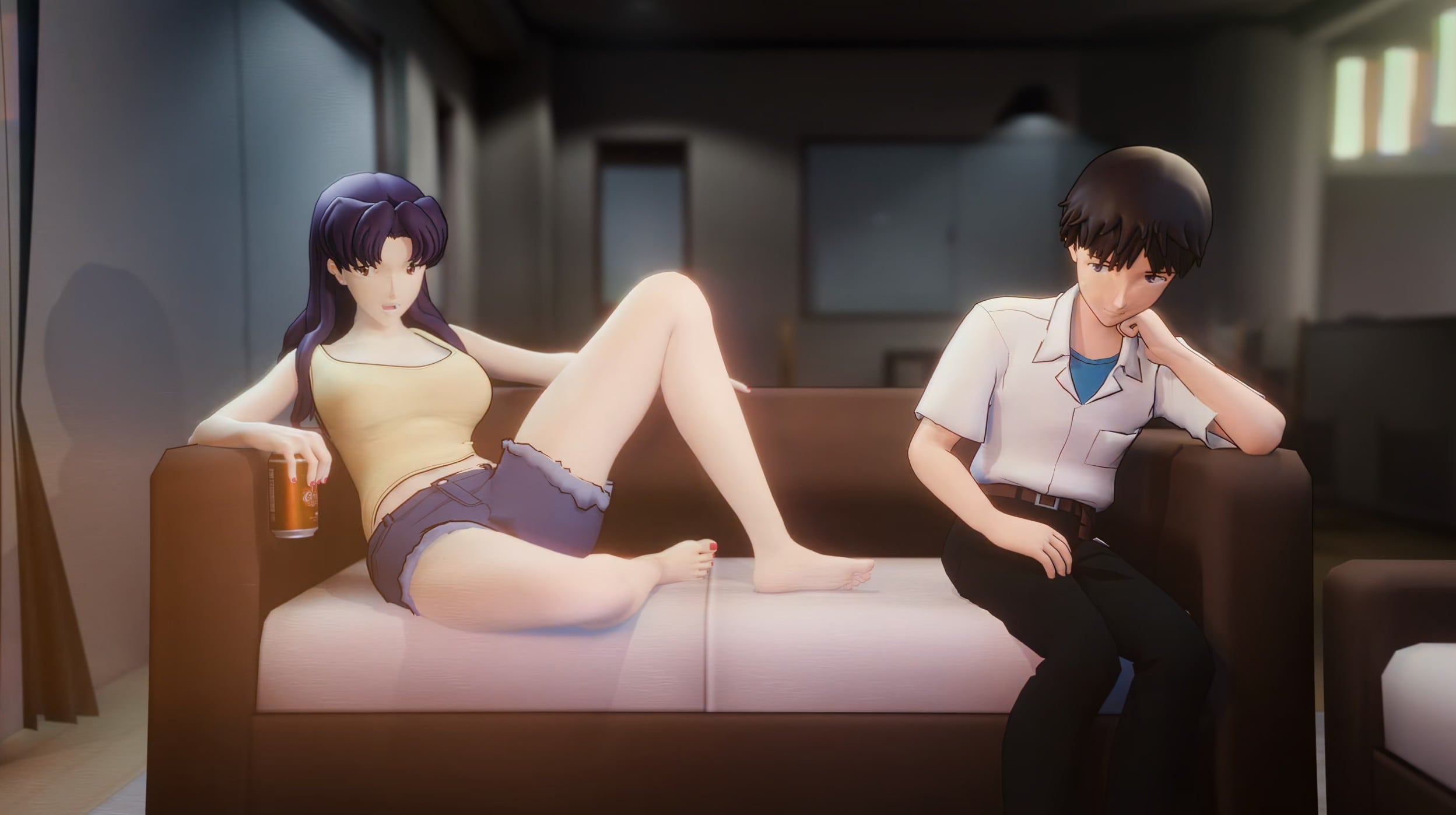 Evangelion – Average Evening at Misato’s [FUTA] [AmateurThrowaway]