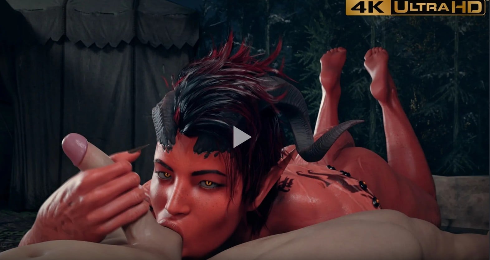 Karlach Sucking [4K60FPS] [BlueLightSFM]