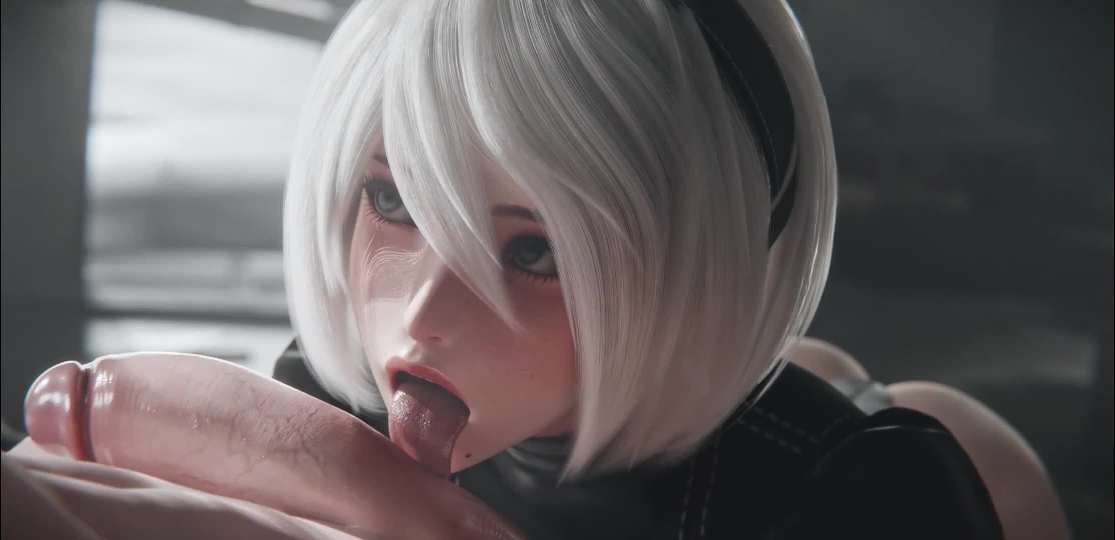 2B – Putting in Some Extra Work for that Creampie FULL [Miwo3x]