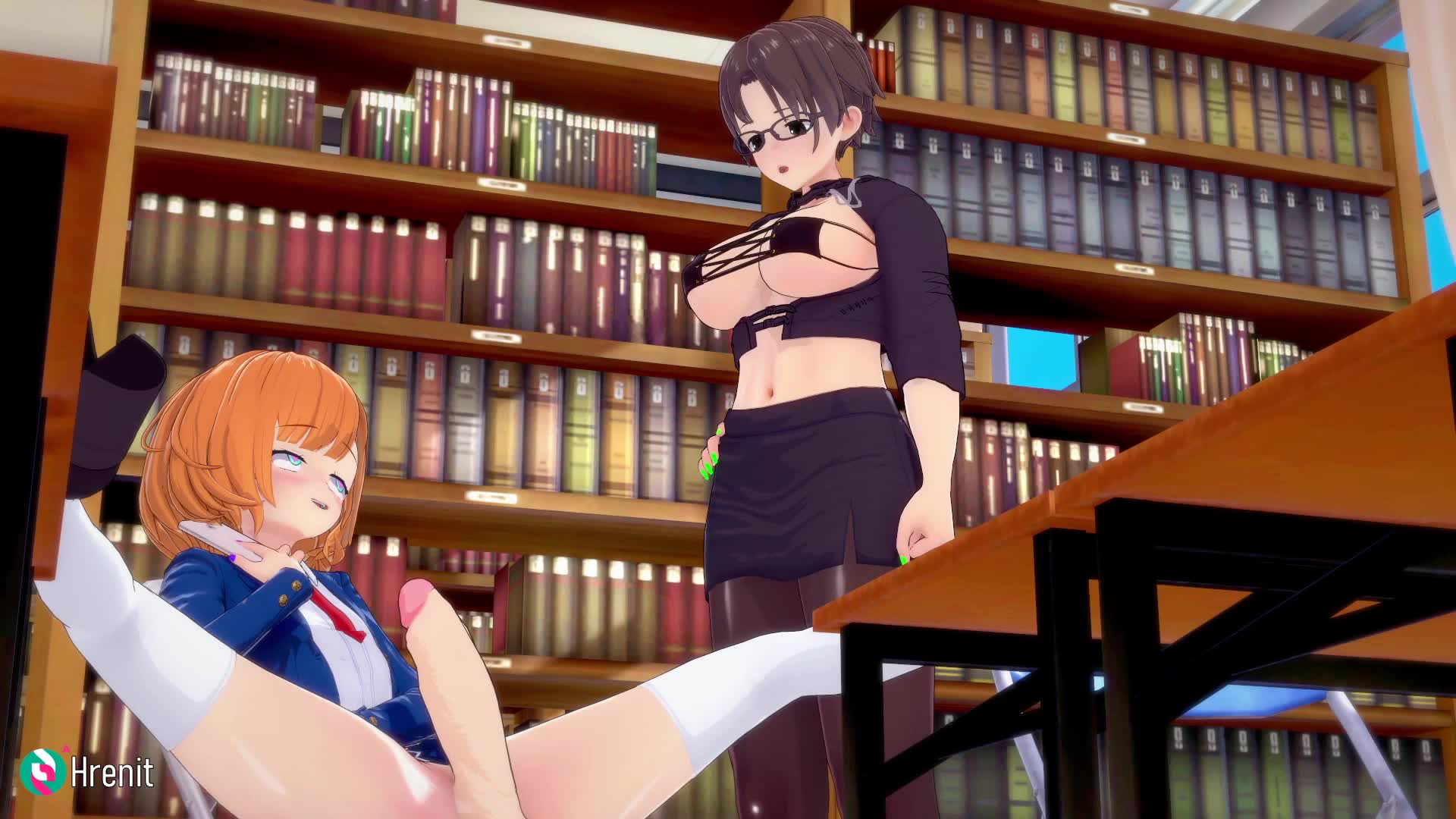 No Talking in the Library Episode 2 [FUTA] [Hrenit]